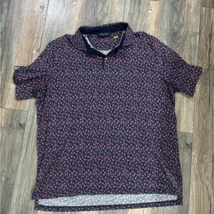 Ralph Lauren Men's Floral Navy Shirt